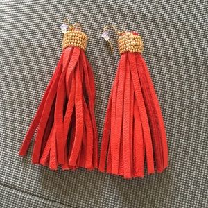 Red Piroutte Earrings